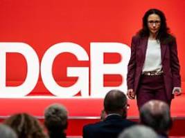 will gewerkschaft mobilisieren: dgb-chefin fahimi mit über 96 prozent wiedergewählt